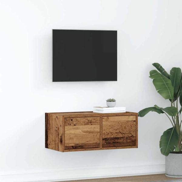 ARDEBO.de - TV-Schrank Altholz-Optik 60x31x25,5 cm Holzwerkstoff