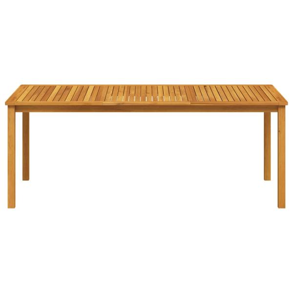 Gartentisch 200x100x74 cm Massivholz Akazie