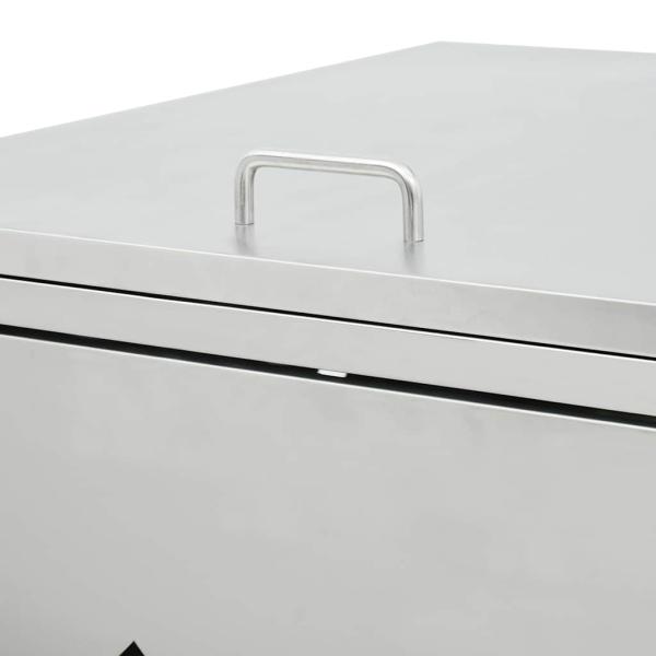 Mülltonnenbox für 2 Tonnen 240 L Edelstahl