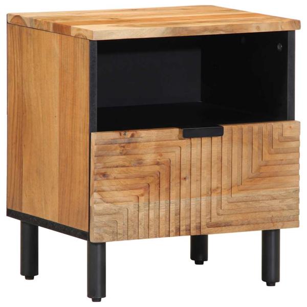 ARDEBO.de - Nachttisch 40x33x46 cm Massivholz Akazie