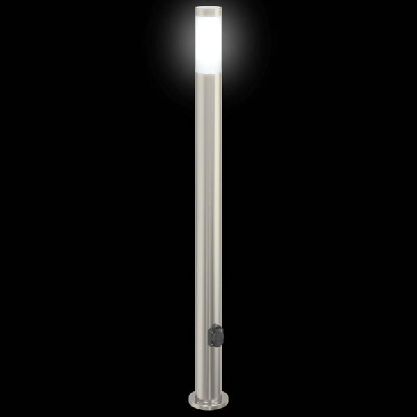 Pollerleuchte mit Auslass 110 cm Edelstahl IP44