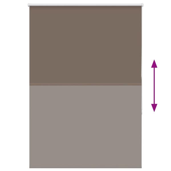 Verdunkelungsrollo Kaffeebraun 110x175 cm Stoffbreite 105,7 cm