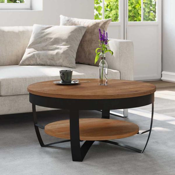 ARDEBO.de - Couchtisch 65x65x32 cm Massivholz Akazie