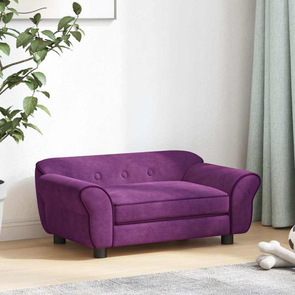 Hundesofa Burgunderrot 72x45x30 cm Plüsch
