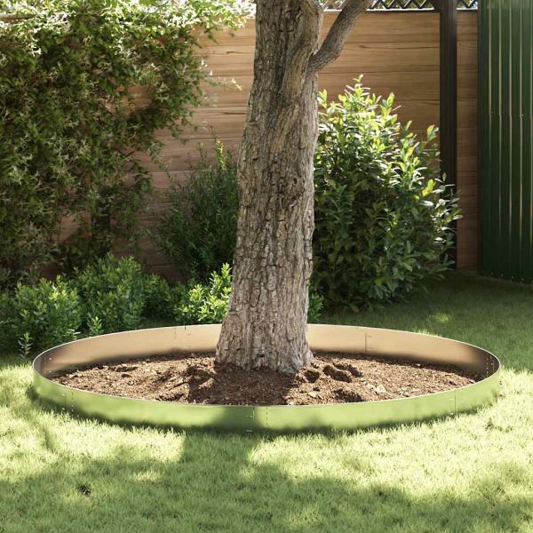 ARDEBO.de - Flexible Rasenkante 20-er Set Verzinkter Stahl 100x14 cm