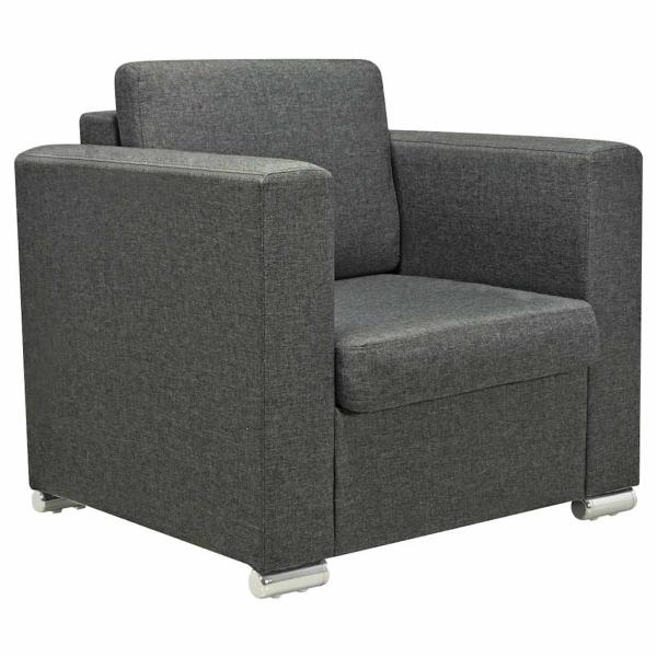 Sessel Dunkelgrau Stoff
