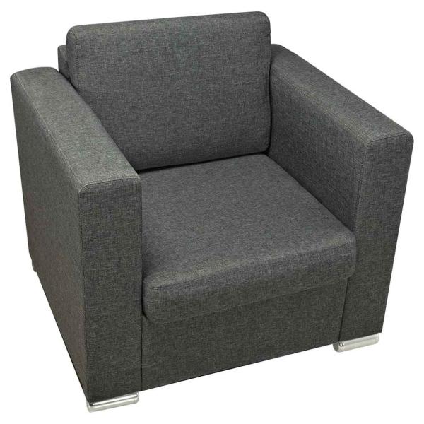 Sessel Dunkelgrau Stoff