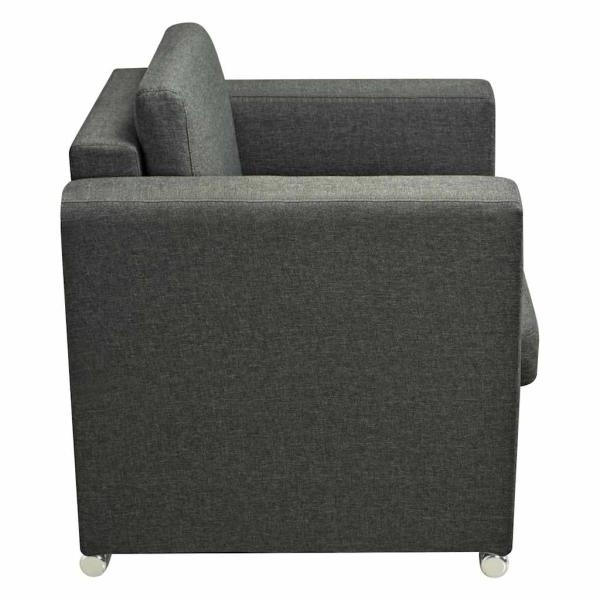 Sessel Dunkelgrau Stoff
