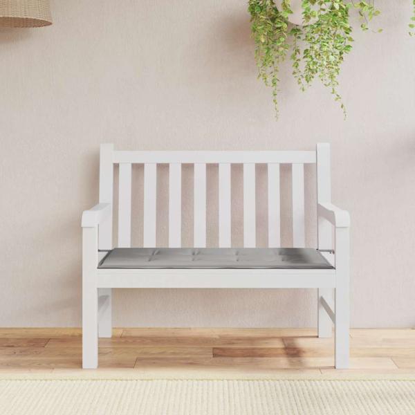 ARDEBO.de - Gartenbank-Auflage Grau 120x50x3 cm Oxford-Gewebe