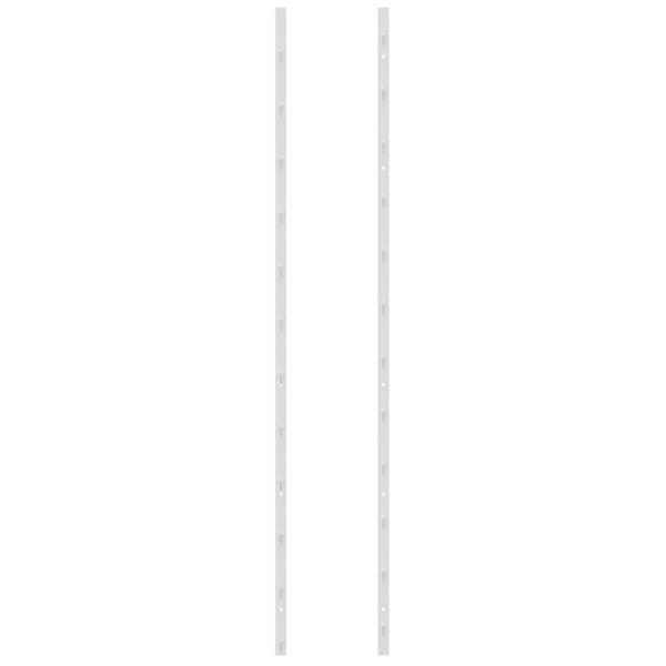 Wand-Weinregal für 36 Flaschen 2 Stk. Weiß Eisen