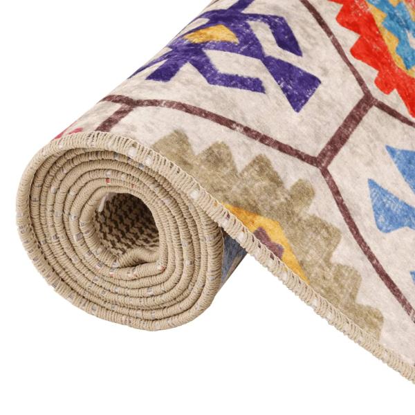 Teppich Waschbar Mehrfarbig 160x230 cm