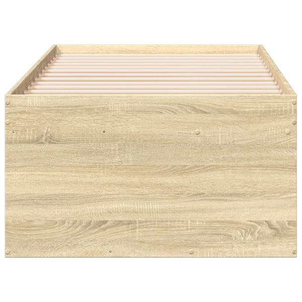 Bettgestell mit Stauraum Sonoma-Eiche 80 x 200 cm Holzwerkstoff