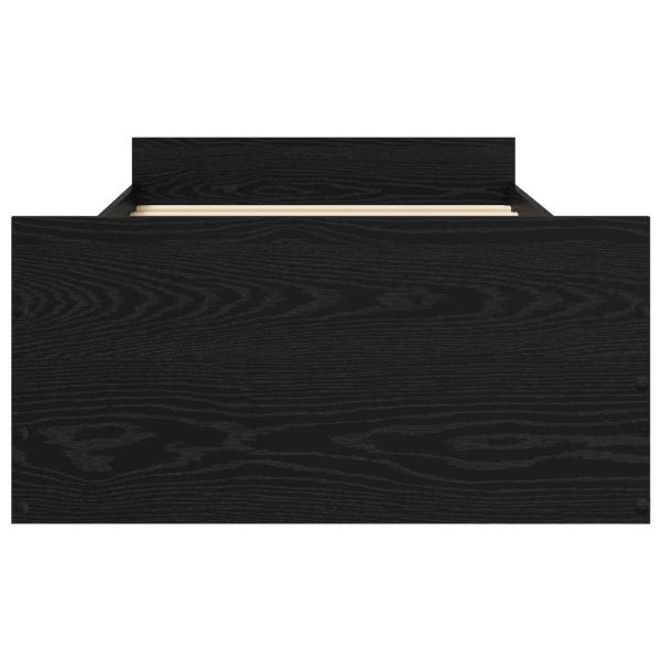 Bettgestell mit Stauraum Schwarze Eiche 80 x 200 cm