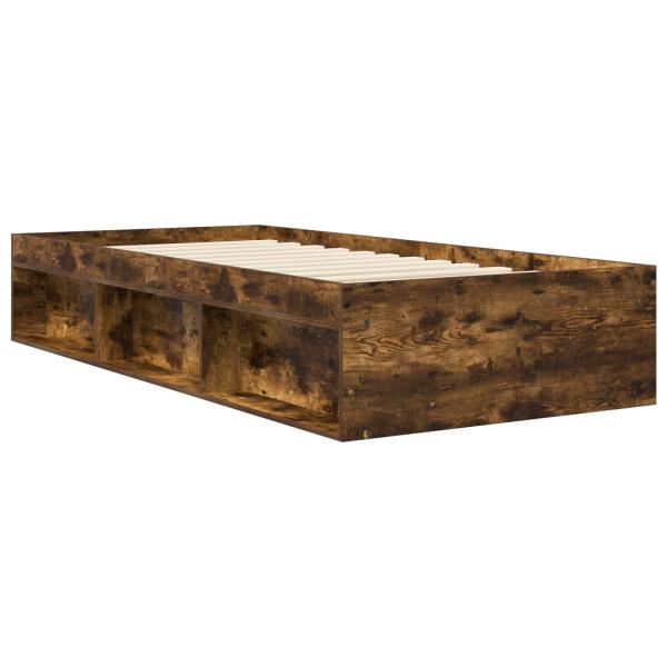 Bettgestell mit Stauraum Geräucherte Eiche 80 x 200 cm