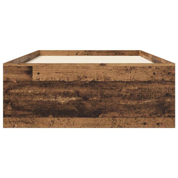 Bettgestell mit Stauraum Altholz 80 x 200 cm Holzwerkstoff