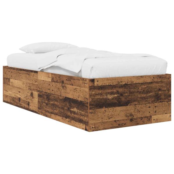 Bodenbettgestell Altholz 80 x 200 cm Holzwerkstoff