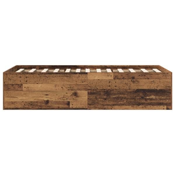 Bodenbettgestell Altholz 80 x 200 cm Holzwerkstoff