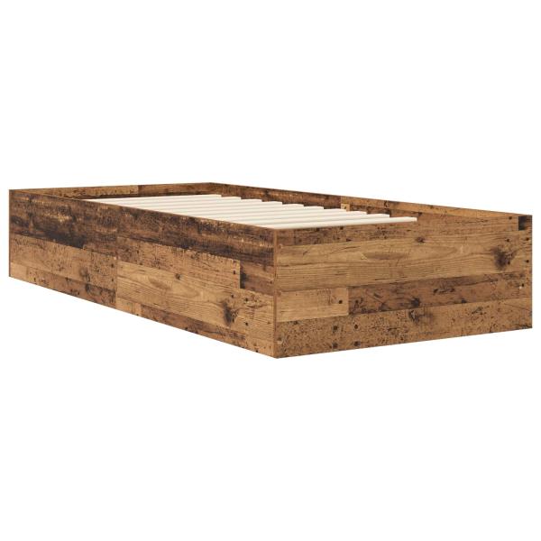 Bodenbettgestell Altholz 80 x 200 cm Holzwerkstoff
