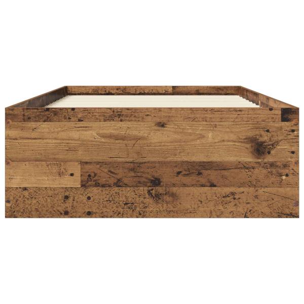Bodenbettgestell Altholz 80 x 200 cm Holzwerkstoff
