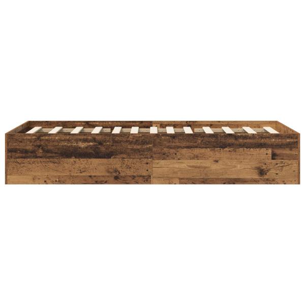 Bodenbettgestell Altholz 80 x 200 cm Holzwerkstoff