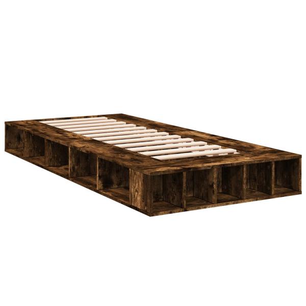 Bettgestell mit Stauraum Geräucherte Eiche 80 x 200 cm