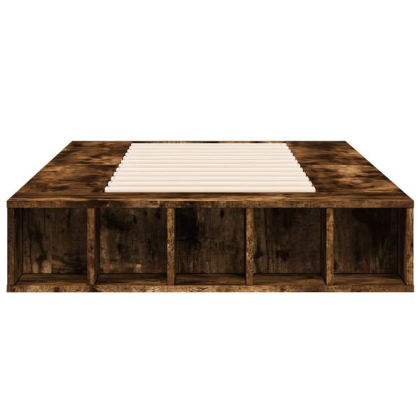 Bettgestell mit Stauraum Geräucherte Eiche 80 x 200 cm