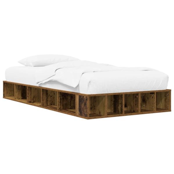 Bettgestell mit Stauraum Altholz 80 x 200 cm Holzwerkstoff