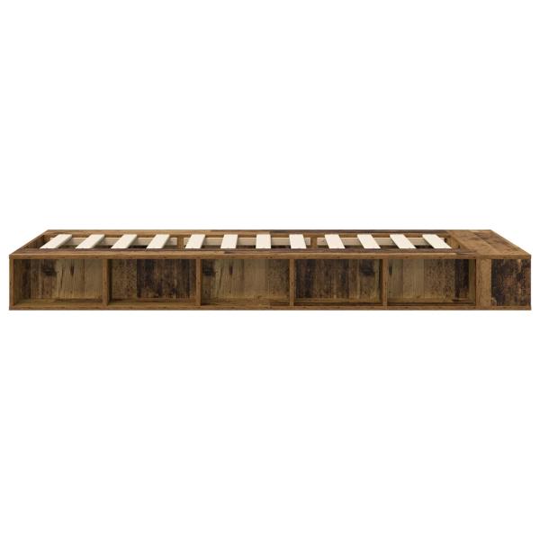 Bettgestell mit Stauraum Altholz 80 x 200 cm Holzwerkstoff