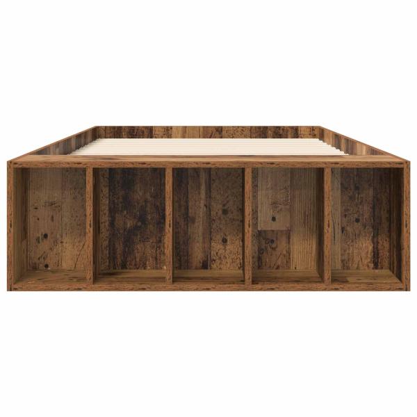 Bettgestell mit Stauraum Altholz 80 x 200 cm Holzwerkstoff