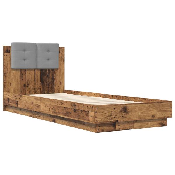 Bettgestell mit Kopfteil Altholz 80 x 200 cm Holzwerkstoff