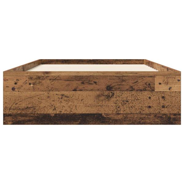 Bettgestell mit Stauraum Altholz 80 x 200 cm Holzwerkstoff