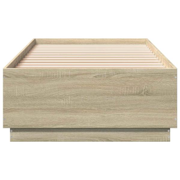 Bettrahmen Sonoma-Eiche 80 x 200 cm Holzwerkstoff