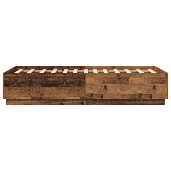 Bettrahmen Altholz 80 x 200 cm Holzwerkstoff