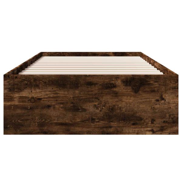 Bettrahmen Geräucherte Eiche 80 x 200 cm Holzwerkstoff