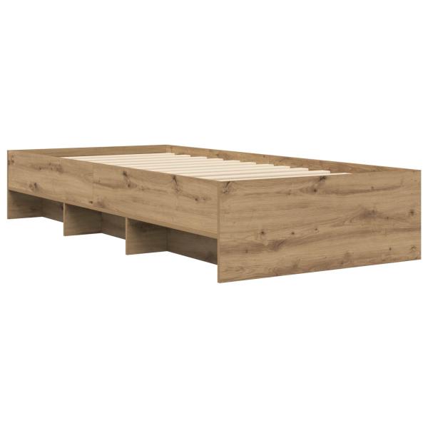 Bettrahmen Kunsthandwerk Eiche 80 x 200 cm Holzwerkstoff