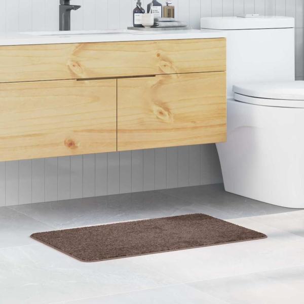 ARDEBO.de - Rutschfeste Badmatte Braun 50 x 80 cm PP