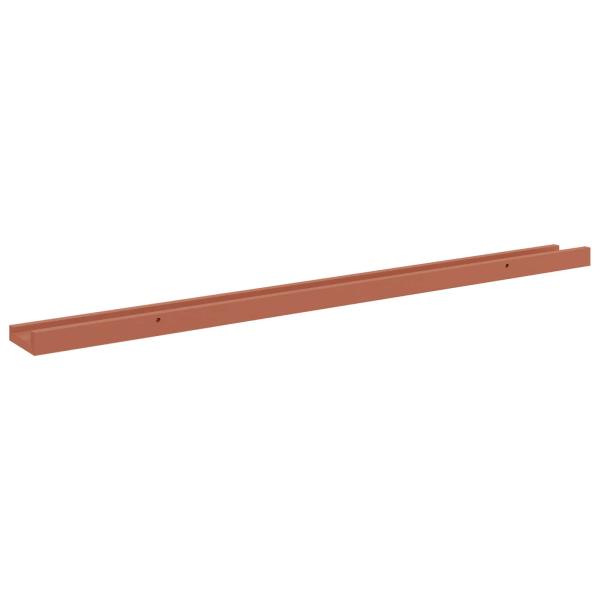 Wandregal Wandhalterung 2 Stk. Rot 100 x 9 x 3 cm Holzwerkstoff