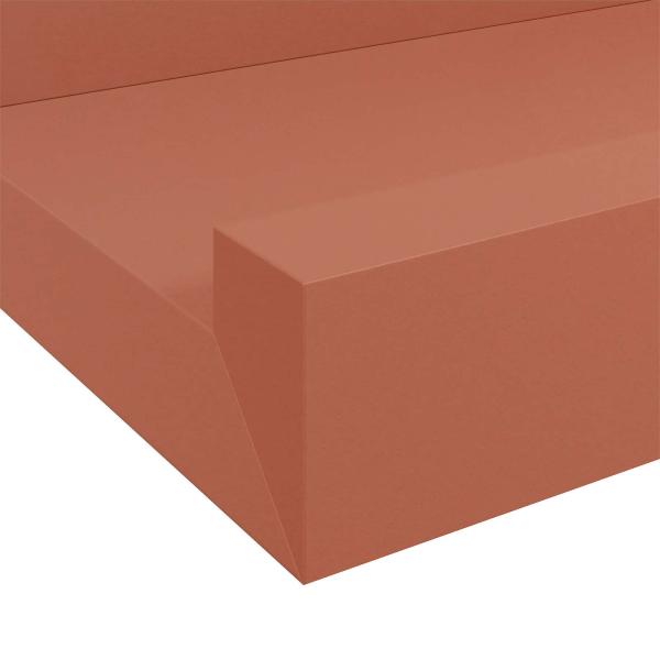 Wandregal Wandhalterung 4 Stk. Rot 115 x 9 x 3 cm Holzwerkstoff