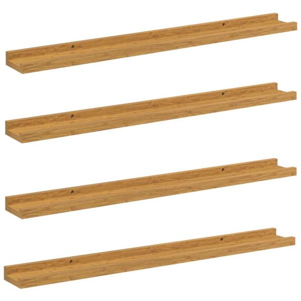 Wandregal 4 stk. Beige 80 x 9 x 3 cm Holzwerkstoff