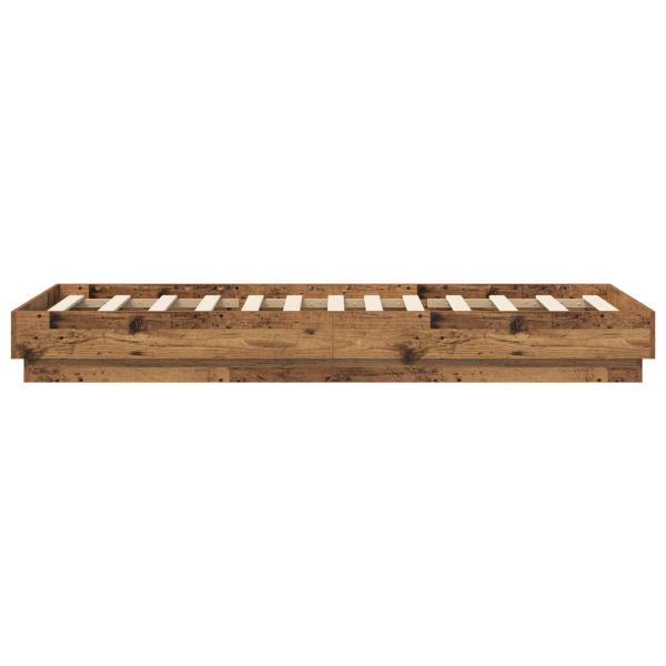 Bodenbettgestell Altholz 80 x 200 cm Holzwerkstoff