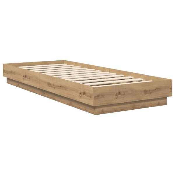 Bodenbettgestell Artisan-Eiche 80 x 200 cm Holzwerkstoff