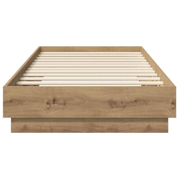 Bodenbettgestell Artisan-Eiche 80 x 200 cm Holzwerkstoff