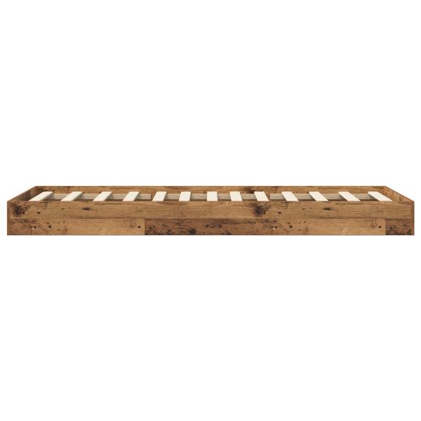 Bodenbettgestell Altholz 80 x 200 cm Holzwerkstoff