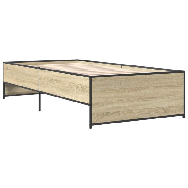Bettrahmen Sonoma-Eiche 80 x 200 cm Holzwerkstoff
