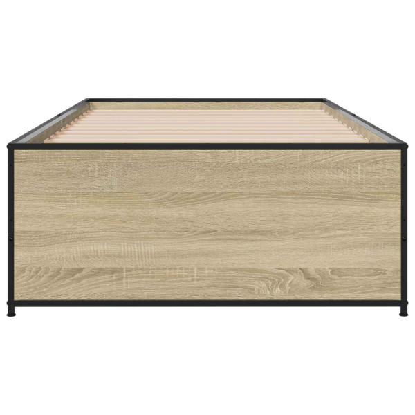 Bettrahmen Sonoma-Eiche 80 x 200 cm Holzwerkstoff