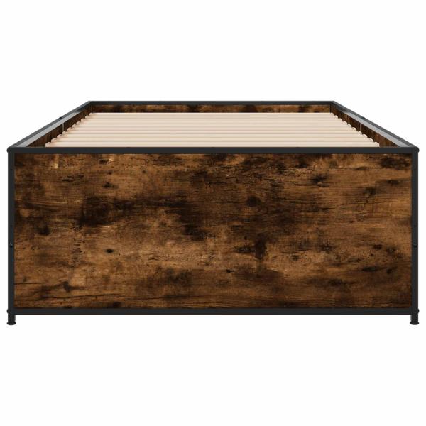 Bettrahmen Geräucherte Eiche 80 x 200 cm Holzwerkstoff