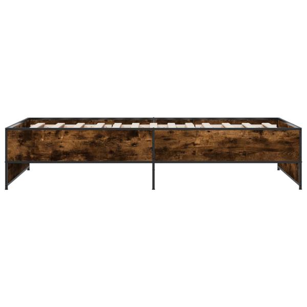 Bettrahmen Geräucherte Eiche 80 x 200 cm Holzwerkstoff