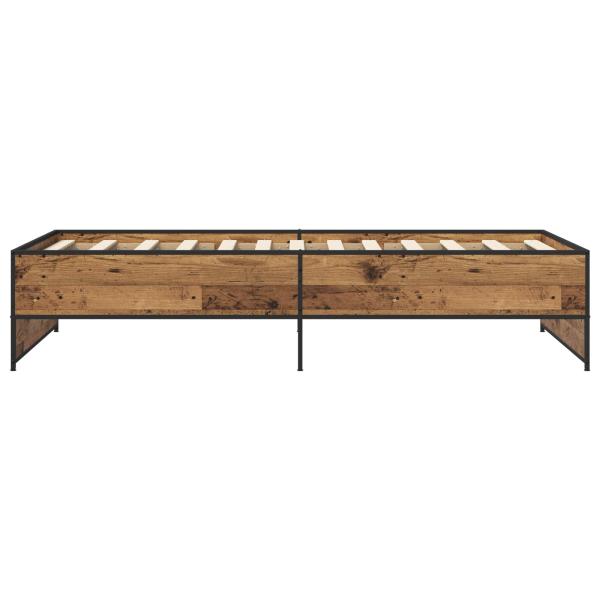 Bettrahmen Altholz 80 x 200 cm Holzwerkstoff
