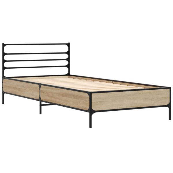 Bettrahmen Sonoma-Eiche 80 x 200 cm Holzwerkstoff