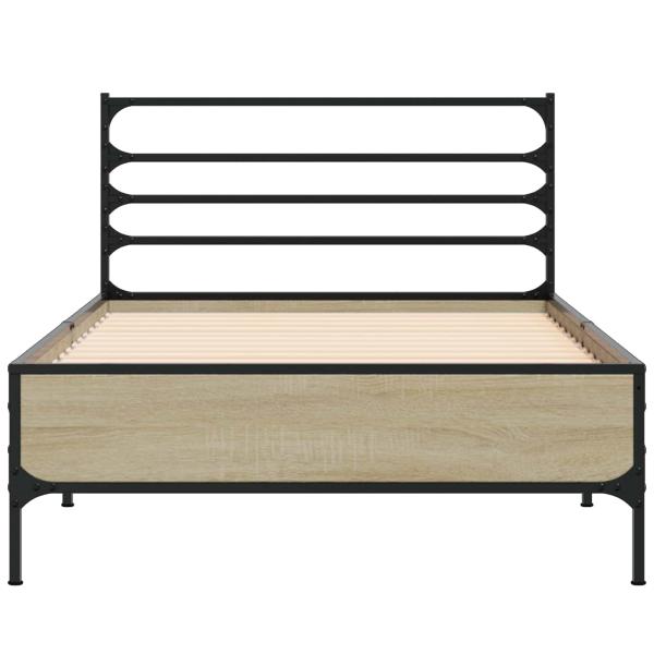 Bettrahmen Sonoma-Eiche 80 x 200 cm Holzwerkstoff